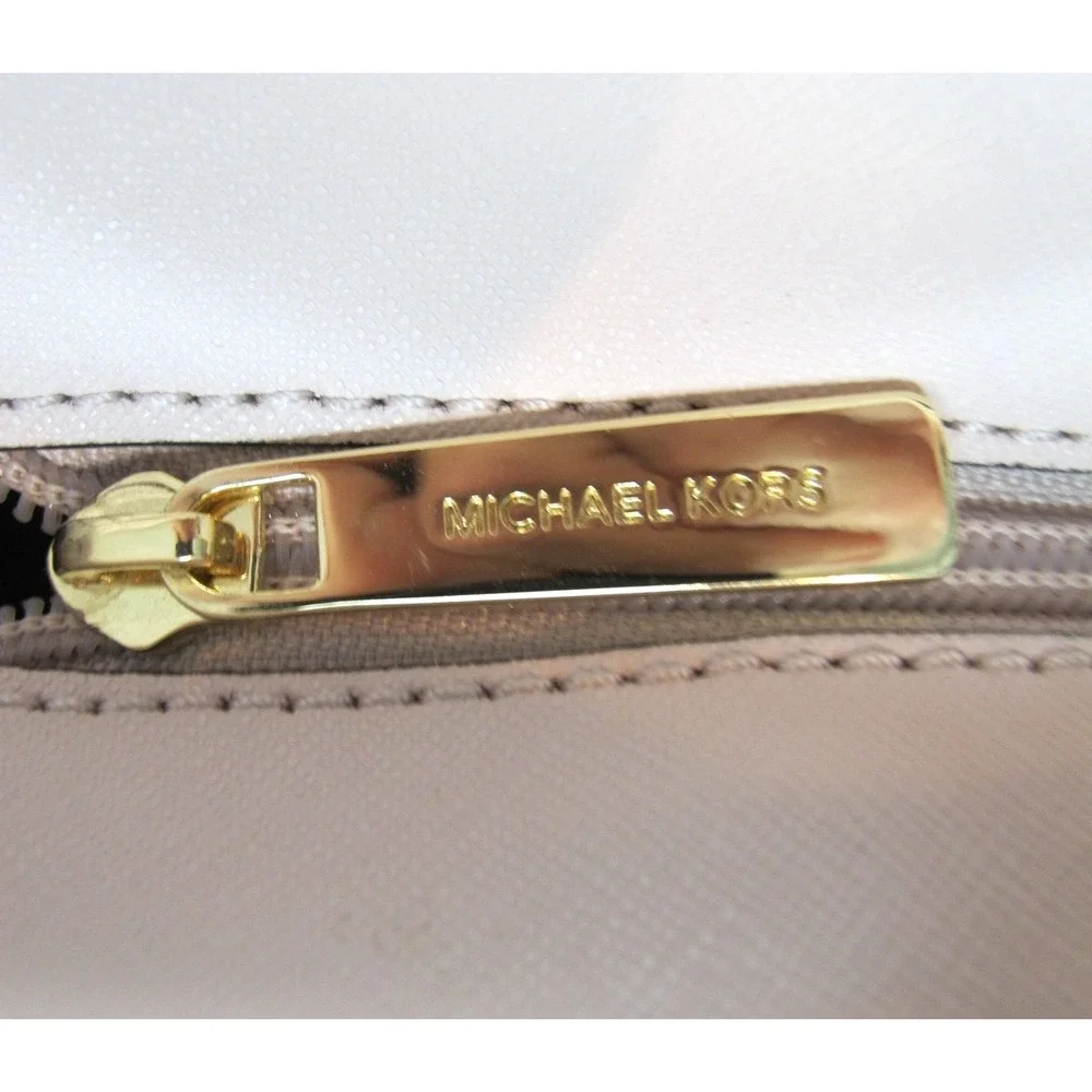 Michael‎ Kors Medium Jet Set Saffiano Leather Top-Zip Multifunction Tote Handbag